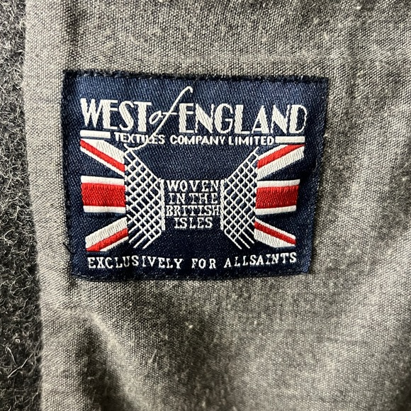 AllSaints “Sailor” Pea Coat with Toggle Closures - Picture 3 of 4